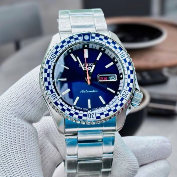 Seiko Super Sport Blue Dial Watch Automatic New
